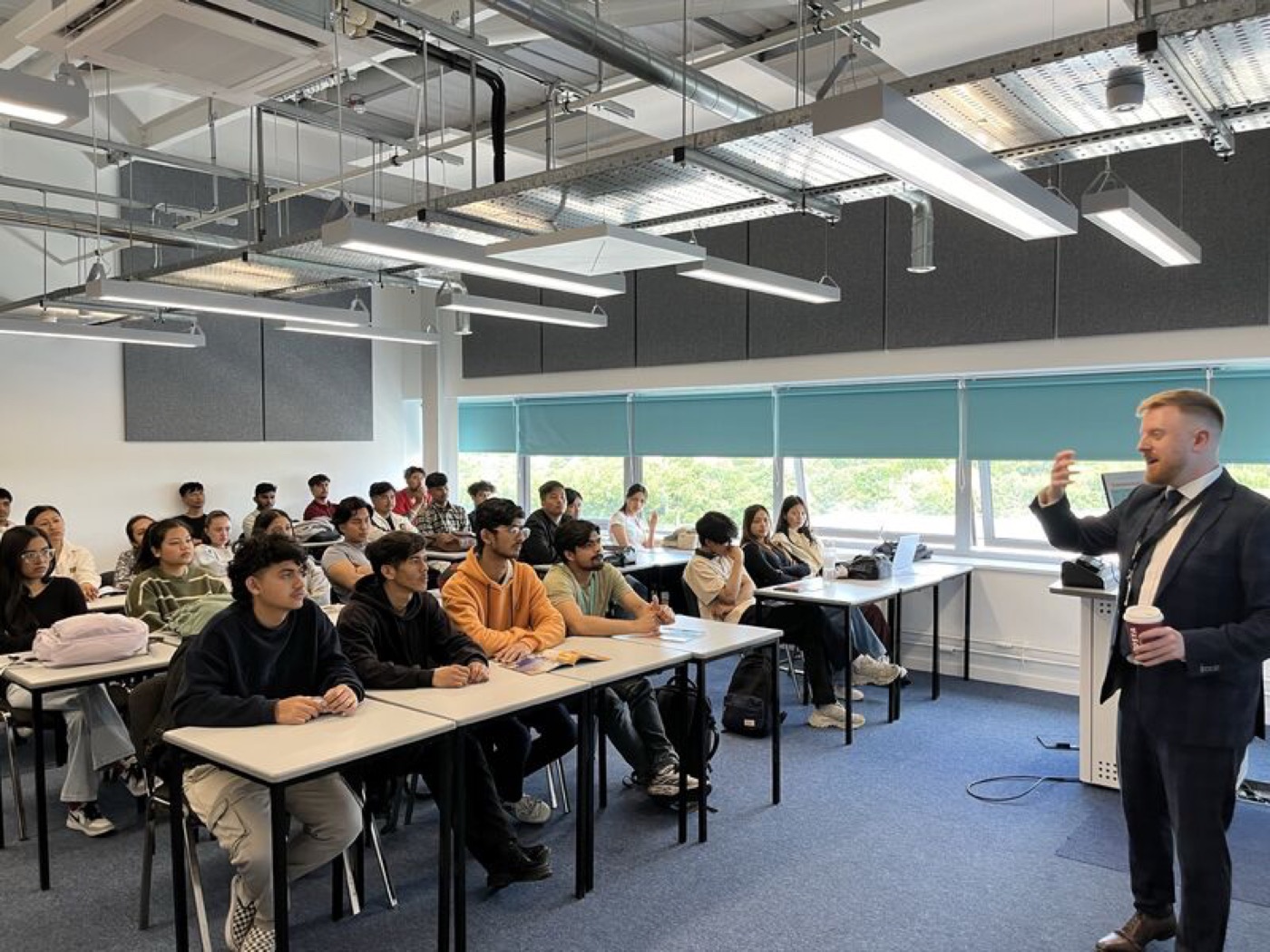 Dr Michael Palkowski lecturing to a class